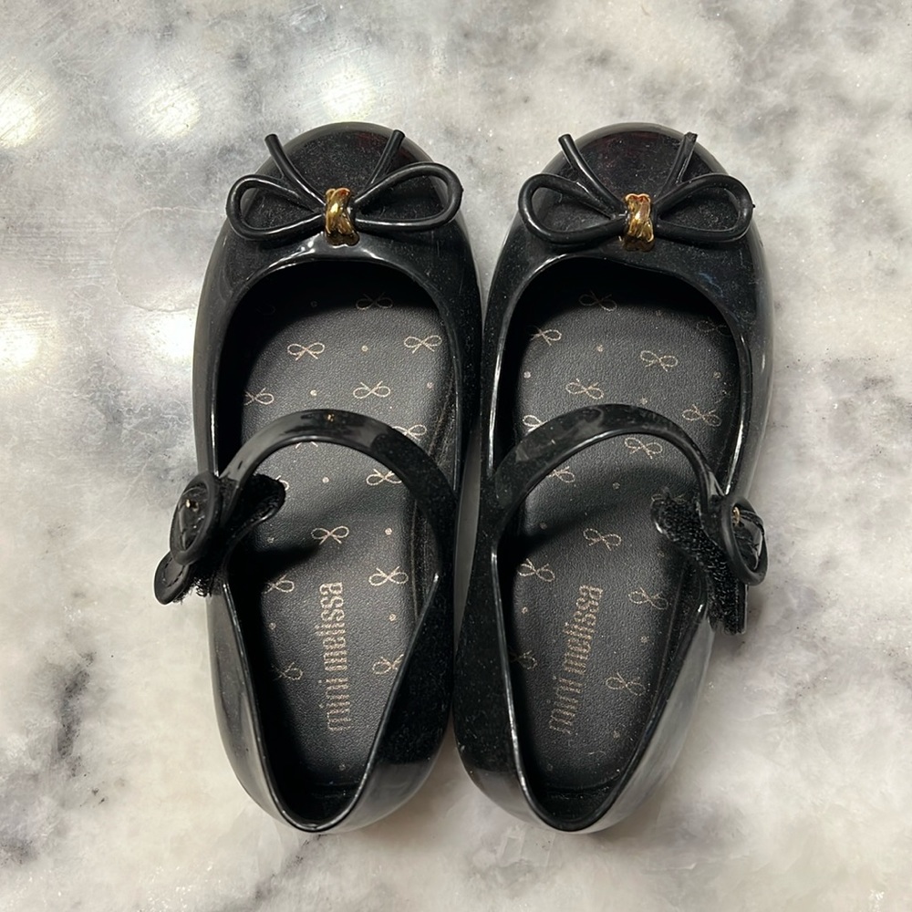 Mini Melissa Kids size 8 Flats in Black
